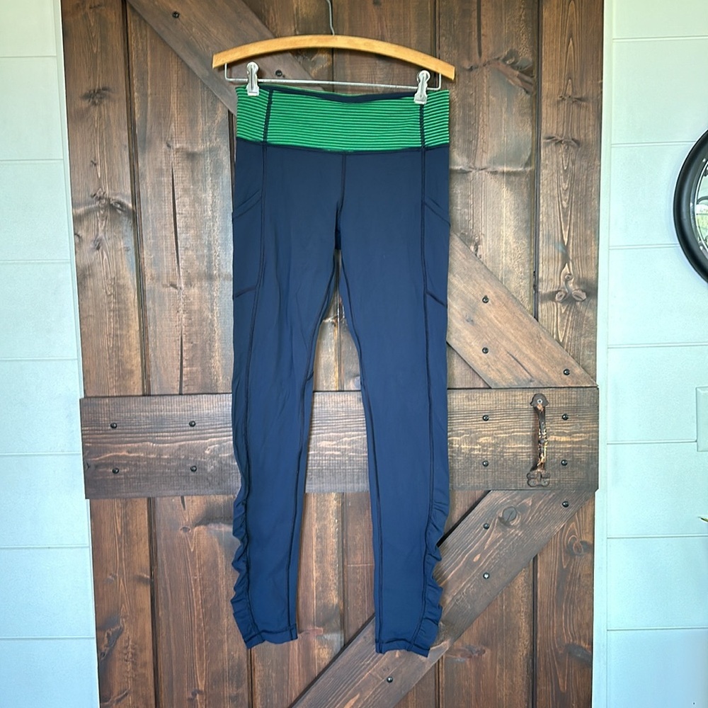Lululemon Speed Tight *CozyInkwell / Hyper Stripe Green Bean size 6 MC1 - Picture 7 of 9